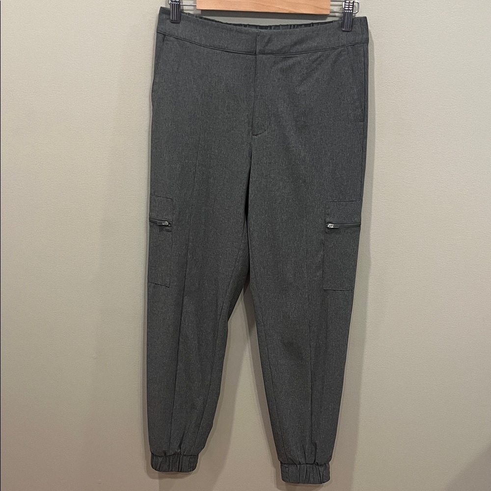Talbots Heather Grey Cargo Joggers